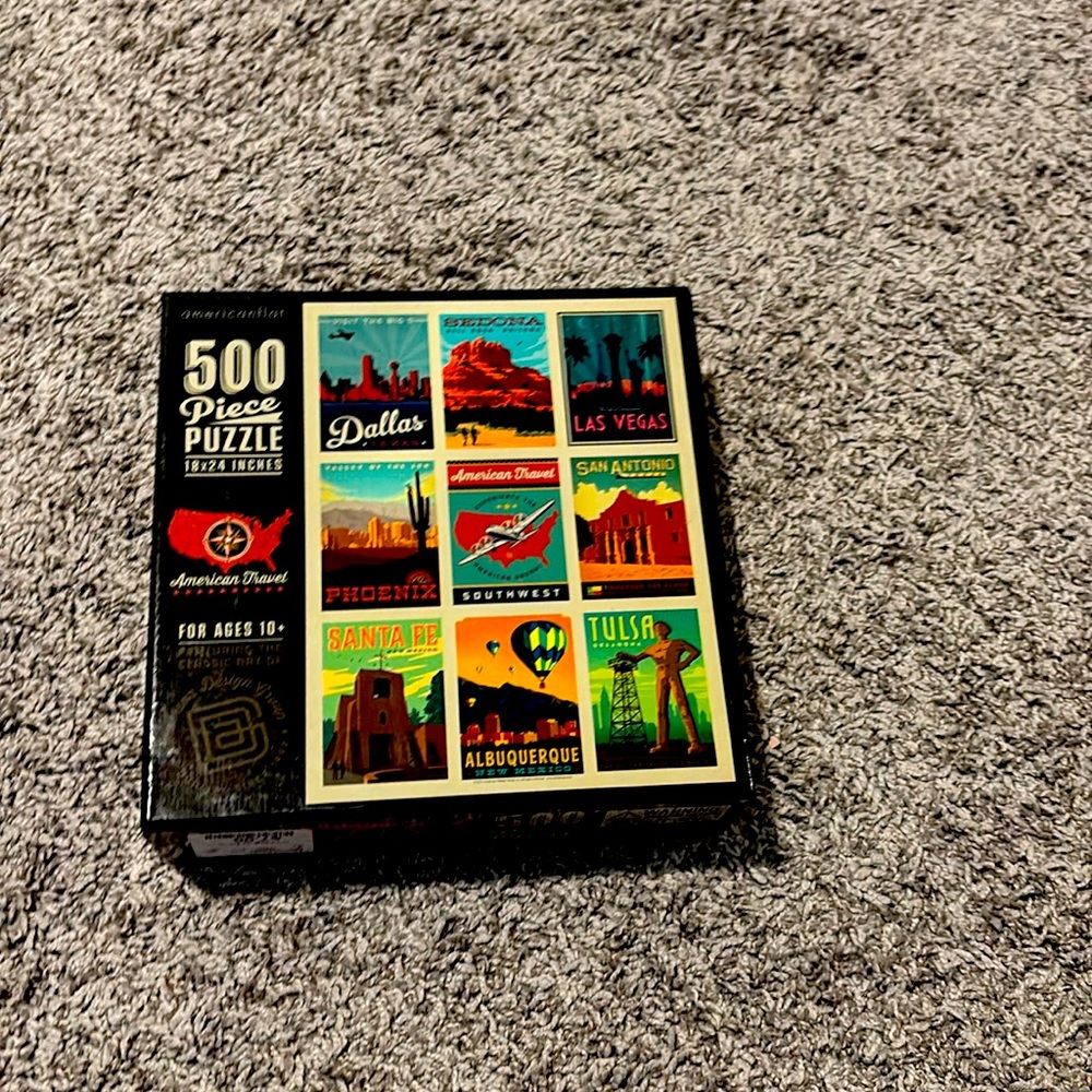 500 Piece Puzzle American Travel